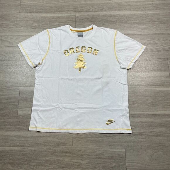 Nike Other - Nike Shirt Mens 2XL White Oregon Athletics PRE Running Y2K